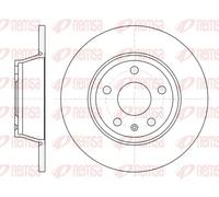 2x Brake disc Rear Axle solid 61214.00 REMSA for AUDI TT TT Roadster