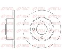 2x Brake disc Rear Axle solid 6122.00 REMSA for AUDI COUPE B2 80 B3 Saloon 90 B2
