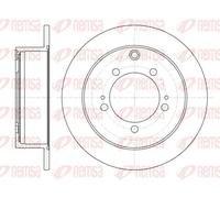 2x Brake disc Rear Axle solid 61230.00 REMSA for MITSUBISHI SHOGUN PININ I