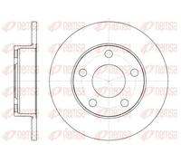2x Brake disc Rear Axle solid 6124.00 REMSA for AUDI 100 C3 Saloon 200 C3 Saloon