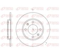 2x Brake disc Rear Axle solid 6128.00 REMSA for CITROËN PEUGEOT