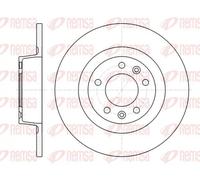 2x Brake disc Rear Axle solid 61312.00 REMSA for PEUGEOT 407