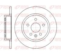 REMSA REAR 2 X BRAKE DISC 6131600 FOR OPEL VAUXHALL