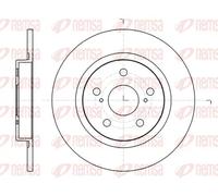 2x Brake disc Rear Axle solid 61325.00 REMSA for TOYOTA AVENSIS Saloon