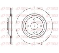 2x Brake disc Rear Axle solid 61379.00 REMSA for MAZDA MX-5 Mk II