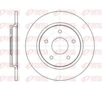 2x Brake disc Rear Axle solid 61394.00 REMSA for FIAT CHRYSLER DODGE