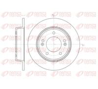 2x Brake disc Rear Axle solid 61435.00 REMSA for HYUNDAI KIA