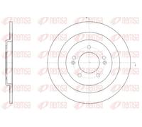 2x Brake disc Rear Axle solid 61437.00 REMSA for HYUNDAI i40 I CW i40 I