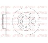 2x Brake disc Rear Axle solid 61445.00 REMSA for ALFA ROMEO GIULIETTA