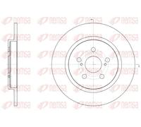 2x Brake disc Rear Axle solid 61464.00 REMSA for TOYOTA URBAN CRUISER
