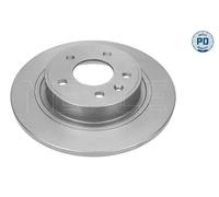 2x Brake disc Rear Axle solid 615 523 0010/PD MEYLE for OPEL CHEVROLET VAUXHALL
