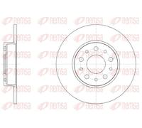 2x Brake disc Rear Axle solid 61500.00 REMSA for FIAT 500L