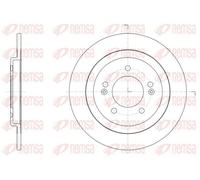 2x Brake disc Rear Axle solid 61506.00 REMSA for HYUNDAI KIA