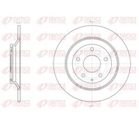 2x Brake disc Rear Axle solid 61518.00 REMSA