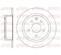 REMSA REAR 2 X BRAKE DISC 6153000 FOR NISSAN
