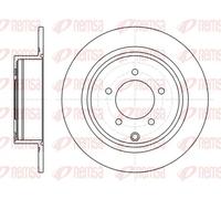 REMSA REAR 2 X BRAKE DISC 6155400 FOR MITSUBISHI