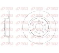2x Brake disc Rear Axle solid 61558.00 REMSA for FIAT 500L