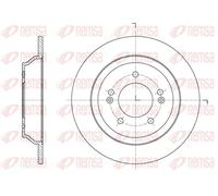 2x Brake disc Rear Axle solid 61572.00 REMSA for KIA CARENS IV