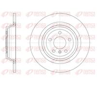 2x Brake disc Rear Axle solid 61577.00 REMSA for MERCEDES-BENZ M-CLASS