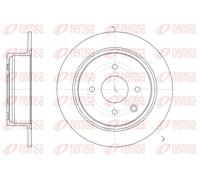 2x Brake disc Rear Axle solid 61579.00 REMSA for NISSAN TIIDA Hatchback