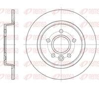 2x Brake disc Rear Axle solid 61590.00 REMSA for VOLVO V40 Cross Country