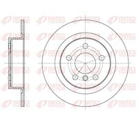 2x Brake disc Rear Axle solid 61597.00 REMSA for BMW 2 Active Tourer