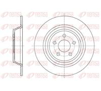 2x Brake disc Rear Axle solid 61604.00 REMSA for FORD S-MAX
