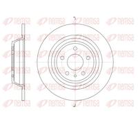 2x Brake disc Rear Axle solid 61606.00 REMSA for FORD MONDEO V Saloon