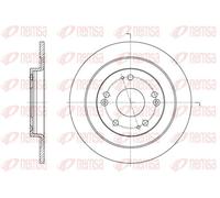 REMSA REAR 2 X BRAKE DISC 6165400