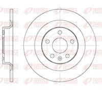 2x Brake disc Rear Axle solid 61796.00 REMSA for VOLVO V90 II Estate S90 II