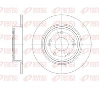 2x Brake disc Rear Axle solid 61811.00 REMSA for HONDA HR-V