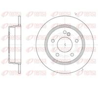 2x Brake disc Rear Axle solid 6193.00 REMSA for MERCEDES-BENZ C-CLASS 124 Coupe