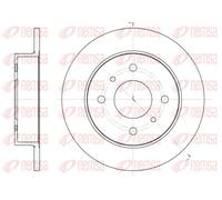2x Brake disc Rear Axle solid 6200.00 REMSA for NISSAN PRIMERA PRIMERA Hatchback