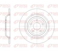 2x Brake disc Rear Axle solid 62095.00 REMSA for FORD FOCUS III Saloon FOCUS III