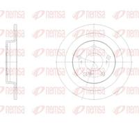 2x Brake disc Rear Axle solid 62100.00 REMSA for HONDA CIVIC IX
