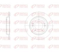 2x Brake disc Rear Axle solid 62102.00 REMSA for HYUNDAI IONIQ