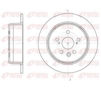 2x Brake disc Rear Axle solid 6245.00 REMSA for TOYOTA CARINA V Saloon CARINA V