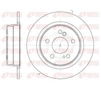 2x Brake disc Rear Axle solid 6270.00 REMSA for MERCEDES-BENZ CHRYSLER