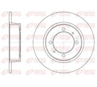 2x Brake disc Rear Axle solid 6390.00 REMSA for MITSUBISHI COLT Mk III