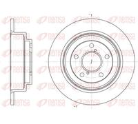2x Brake disc Rear Axle solid 6398.00 REMSA for SUBARU LEGACY LEGACY Estate