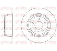 2x Brake disc Rear Axle solid 6411.00 REMSA for VOLVO ALFA ROMEO