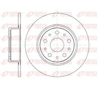 REMSA REAR 2 X BRAKE DISC 645700 FOR ALFA ROMEO