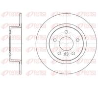 2x Brake disc Rear Axle solid 6506.00 REMSA for LAND ROVER RANGE ROVER Mk II