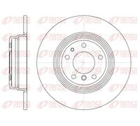 2x Brake disc Rear Axle solid 6510.00 REMSA for BMW 8 7