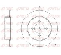 2x Brake disc Rear Axle solid 6531.00 REMSA for NISSAN SUNNY Mk III Hatchback