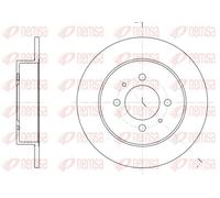 2x Brake disc Rear Axle solid 6531.00 REMSA for NISSAN SUNNY Mk III Hatchback