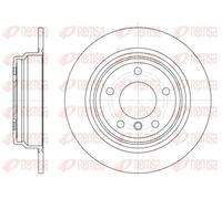 2x Brake disc Rear Axle solid 6554.00 REMSA for BMW 5 5 Touring