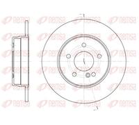 2x Brake disc Rear Axle solid 6555.00 REMSA for MERCEDES-BENZ E-CLASS T-Model