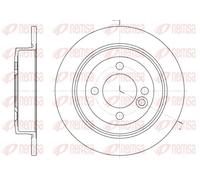 2x Brake disc Rear Axle solid 6629.00 REMSA for MINI MINI MINI Coupe