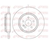 2x Brake disc Rear Axle solid 6631.00 REMSA for MERCEDES-BENZ M-CLASS